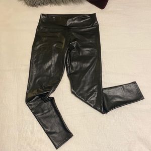 Faux leather leggings